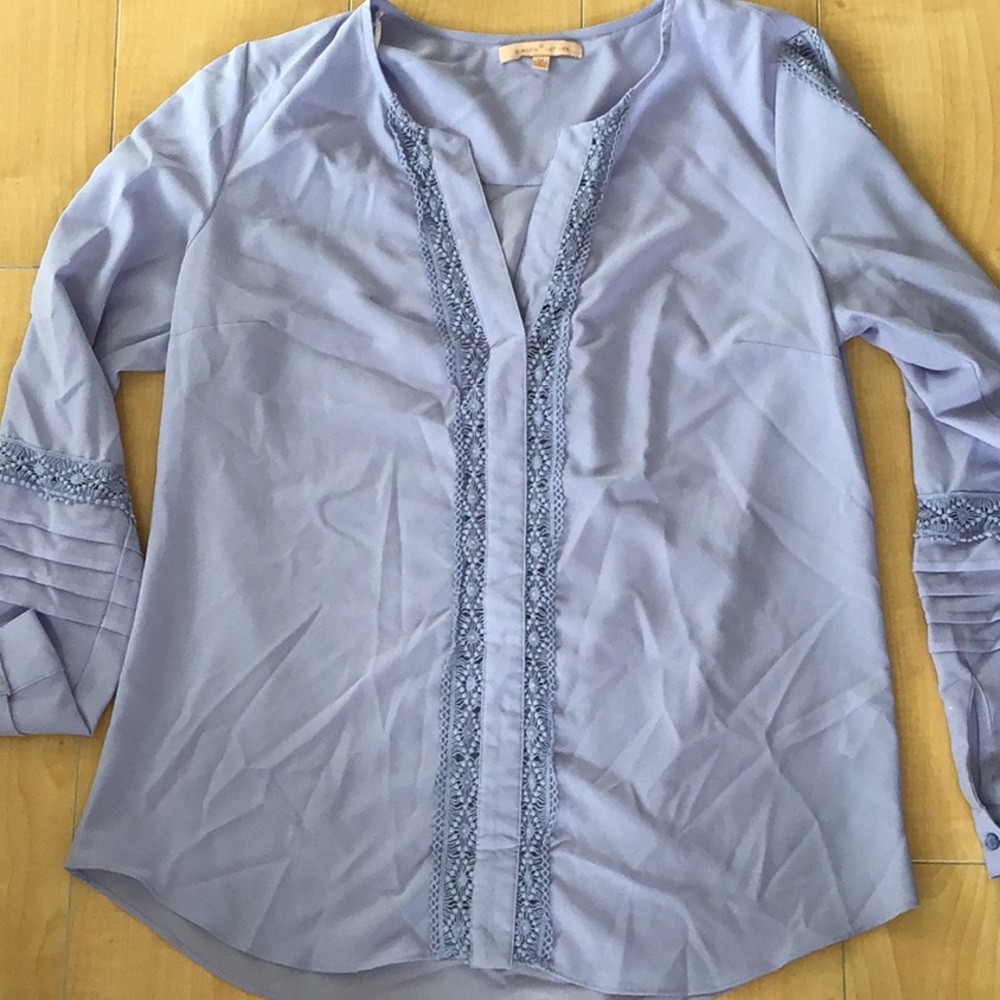 Lavender blouse with cute details